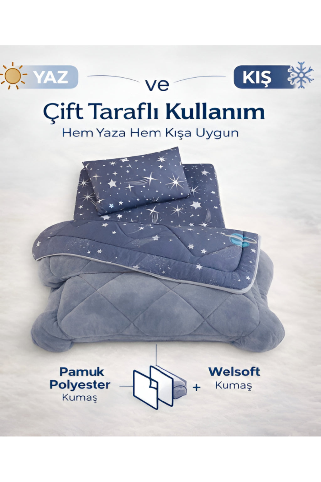 Astronot desenli yorgan seti - görünüm 2